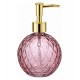 Porta sabonete Liquido Roya Rosa 450ml em Vidro